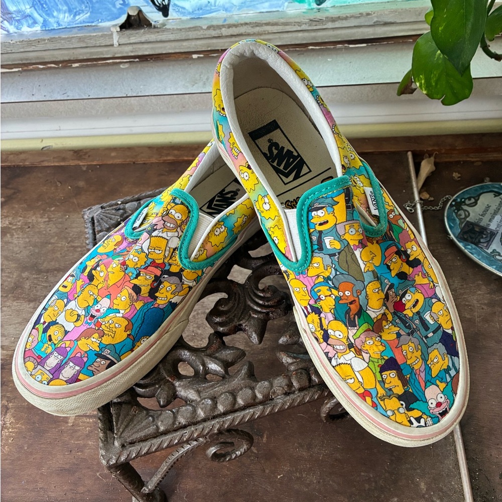 Vans Cartoon Character Slip-On Sneakers - Multicolor